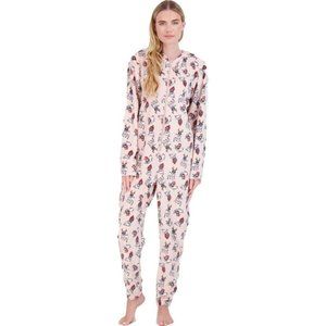 NWT NYC Underground Holiday  DOG One-Piece Hooded Pajamas- L/XL